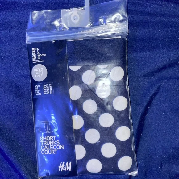 H&M Navy Polka Dot Short Trunks - Picture 1 of 1